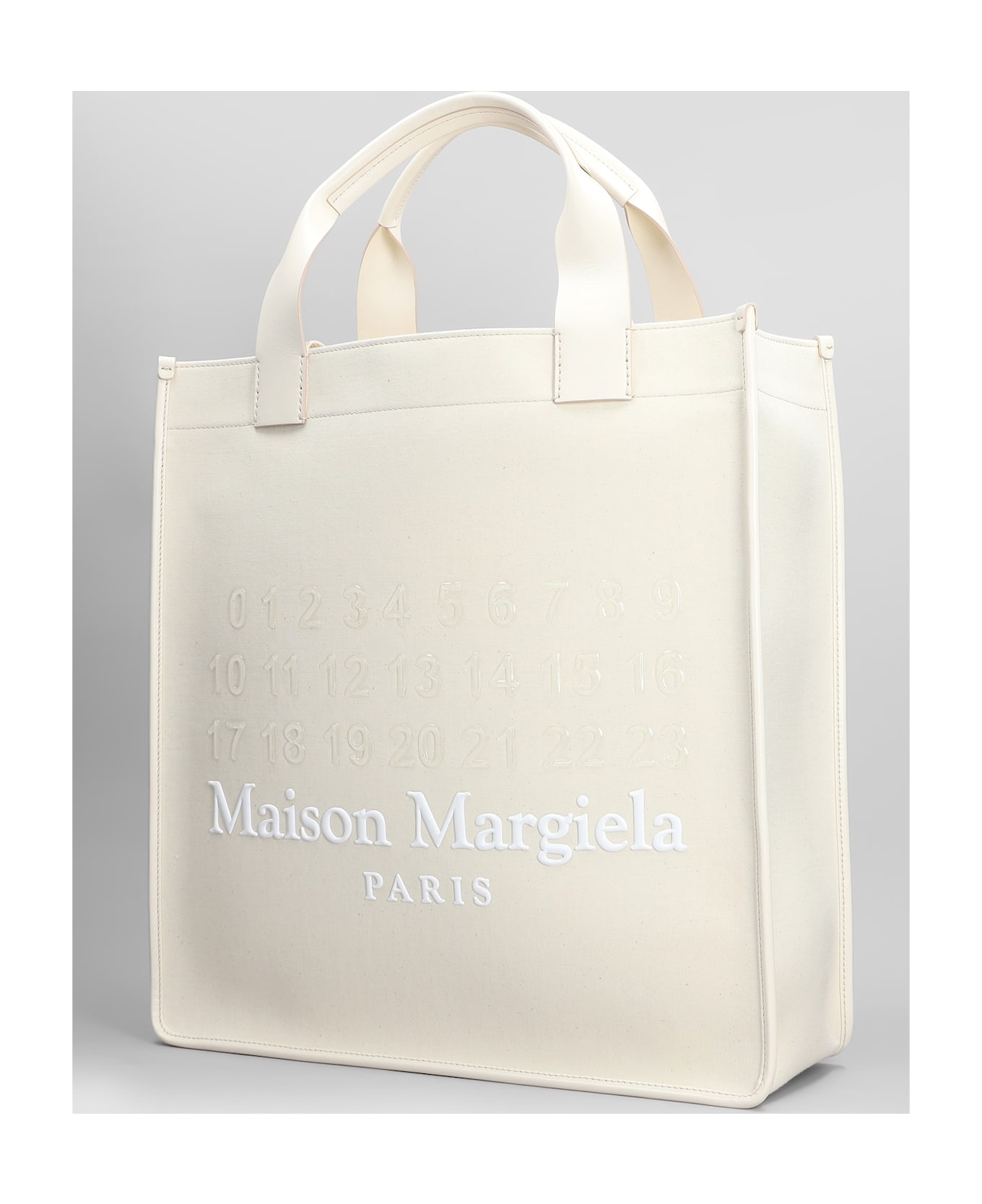 Maison Margiela Tote In Beige Cotton - TOILE NATURAL