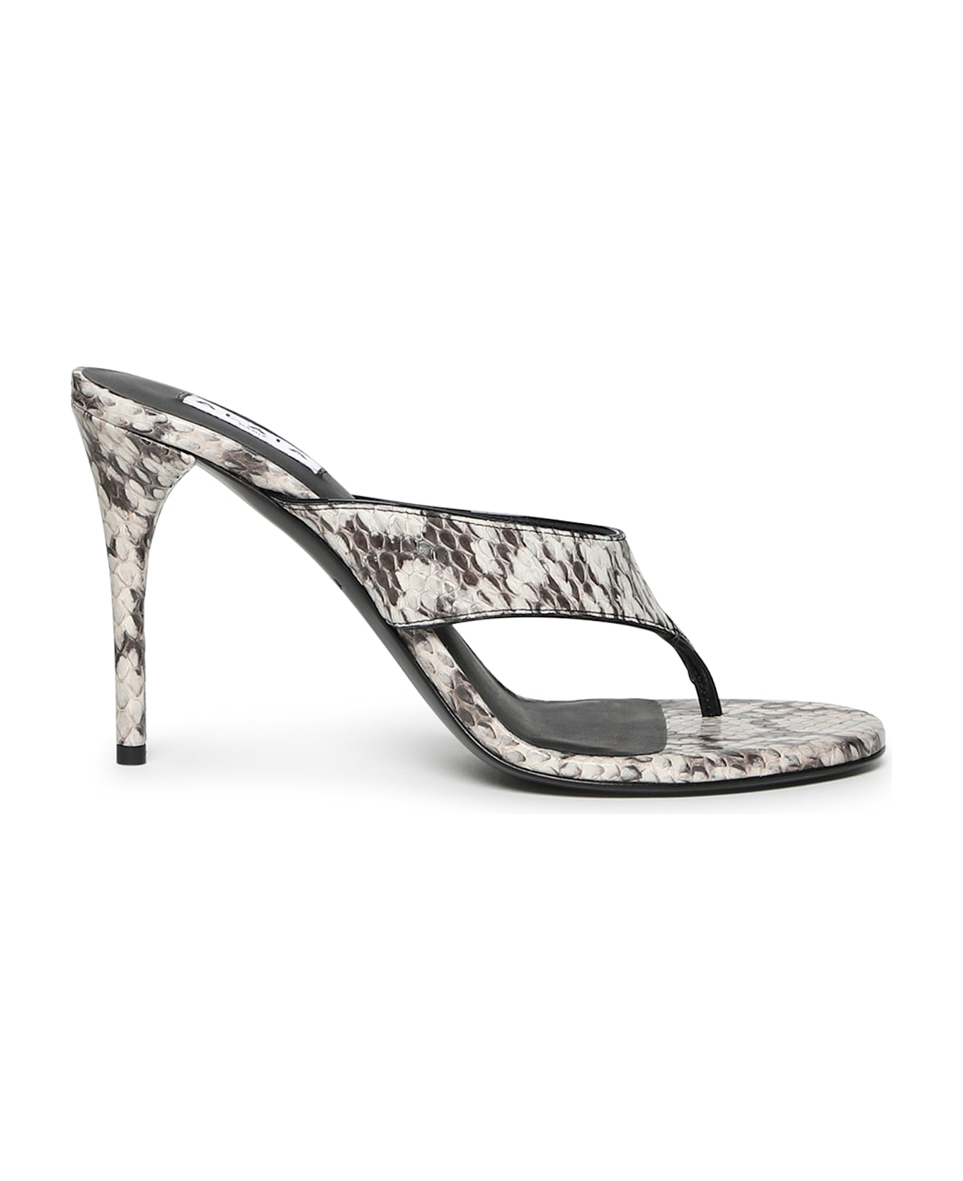 Alaia Elaphe Flip-flop Mules - White