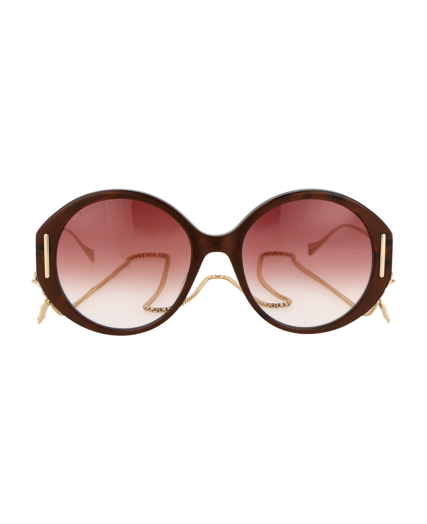 Gucci Eyewear Gg1202s Sunglasses - 004 BROWN GOLD RED