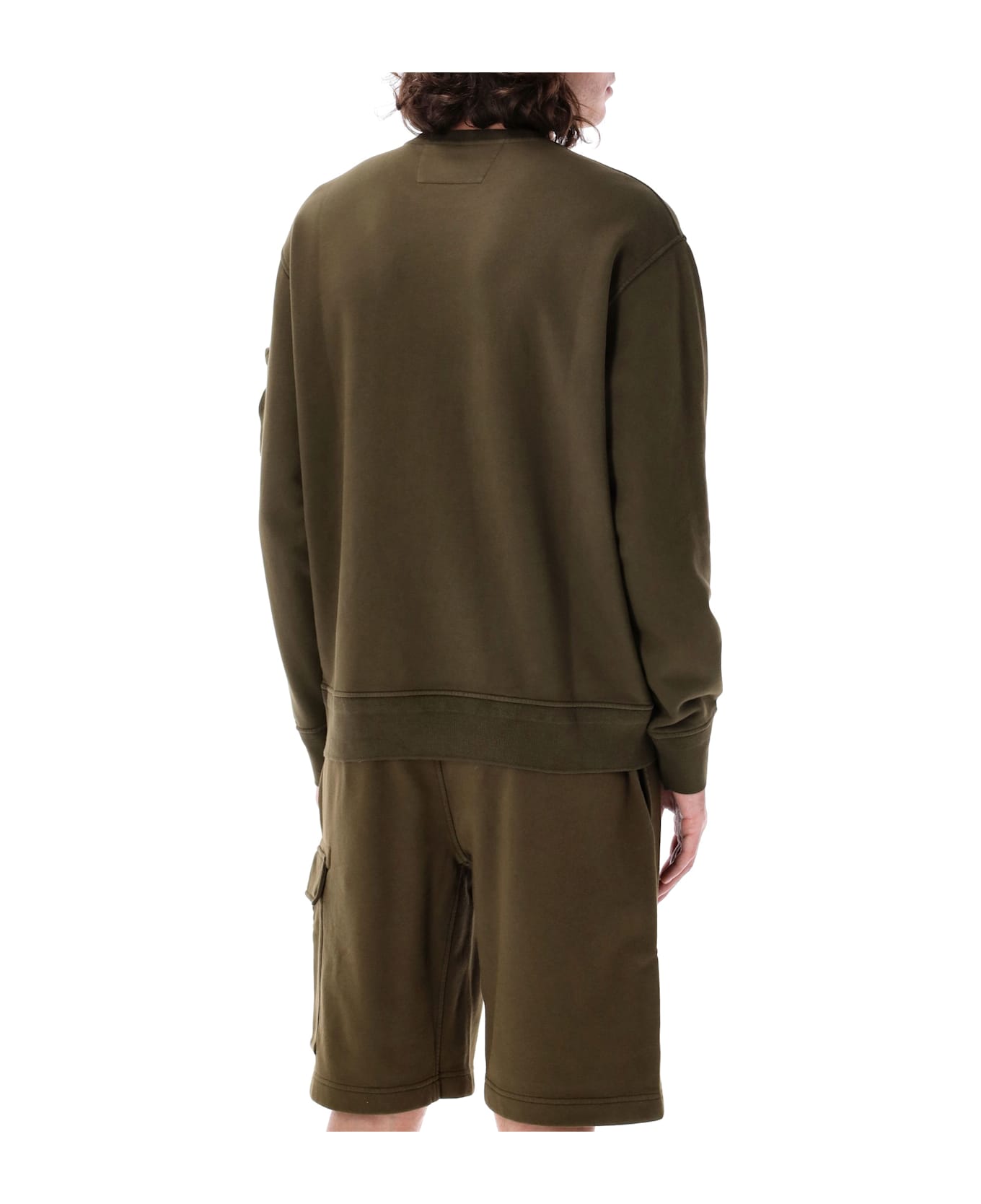 C.P. Company Fleece Lens Sweatshirt - IVY GREEN