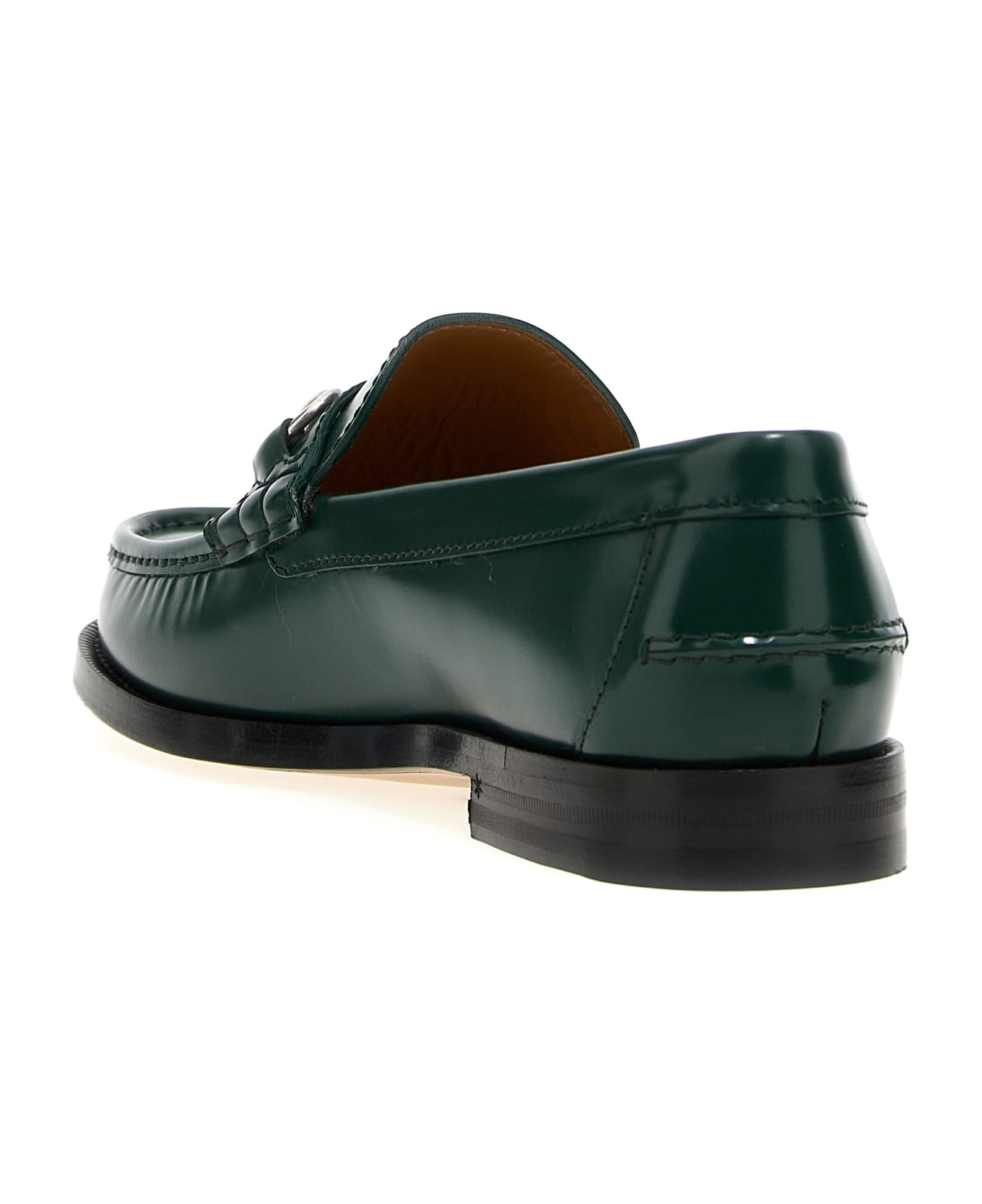 Gucci 'morsetto' Loafers - Green ローファー＆デッキシューズ