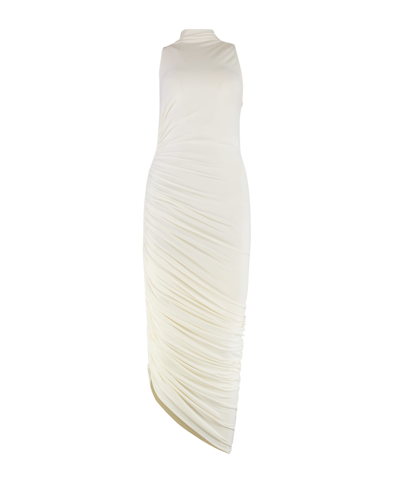 Jacquemus Piazza Asymmetric Dress - white