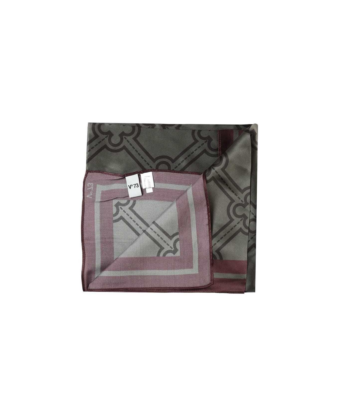 V73 Iris Silk Foulard - Green