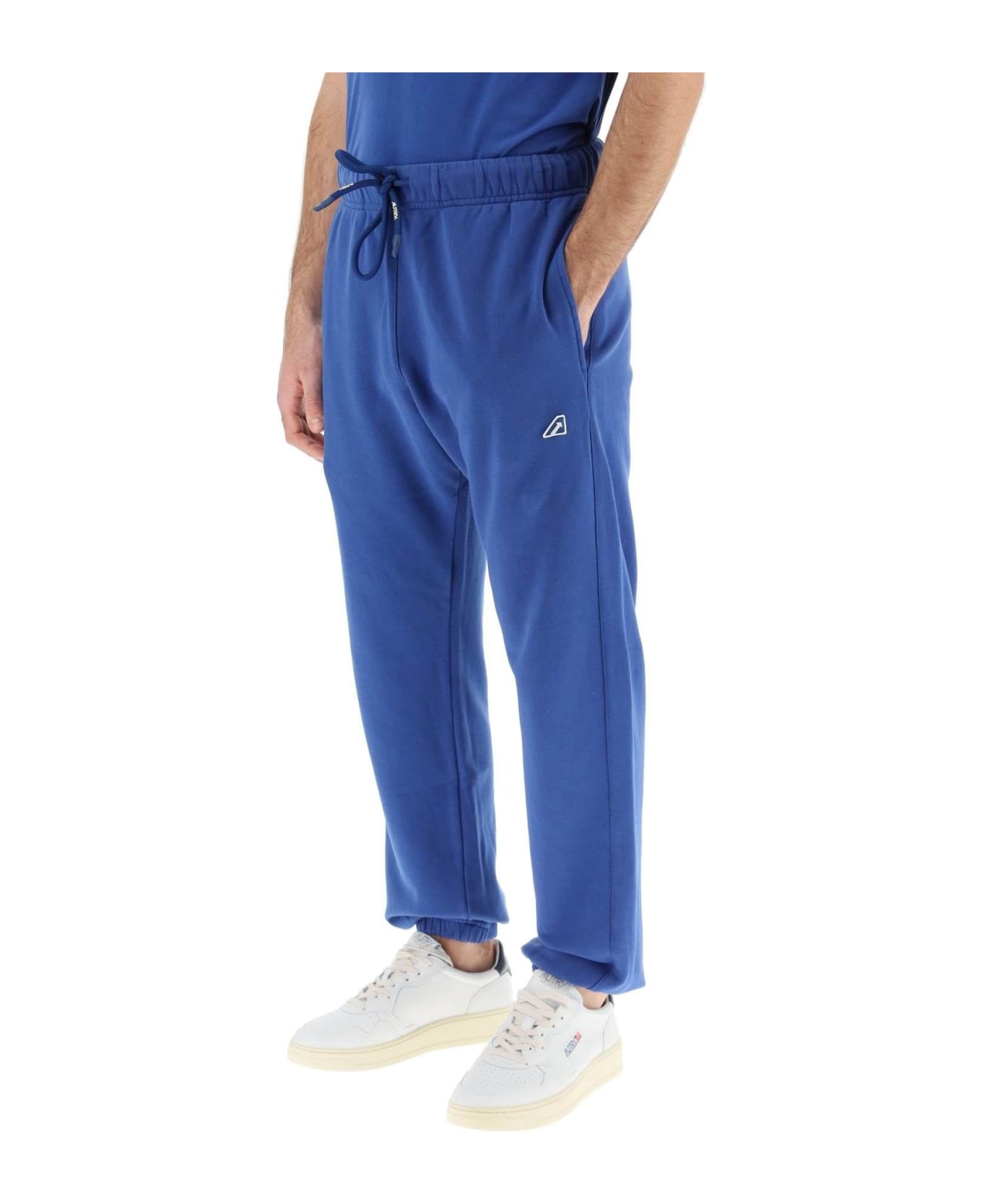 Autry Jogger Pants With Logo Patch - Blu スウェットパンツ