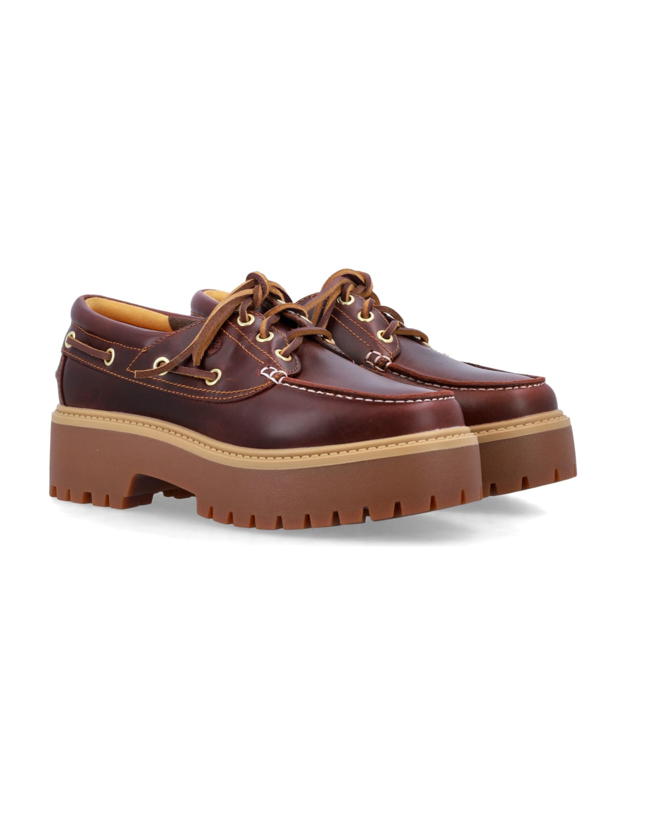 Timberland Stone Street Boat Shoes - BURGUNDY