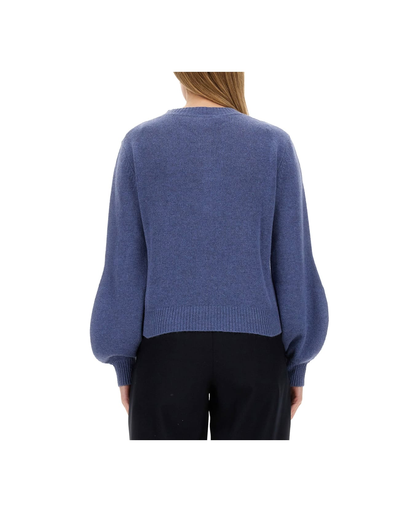 Marni Cardigan With Logo - AZURE