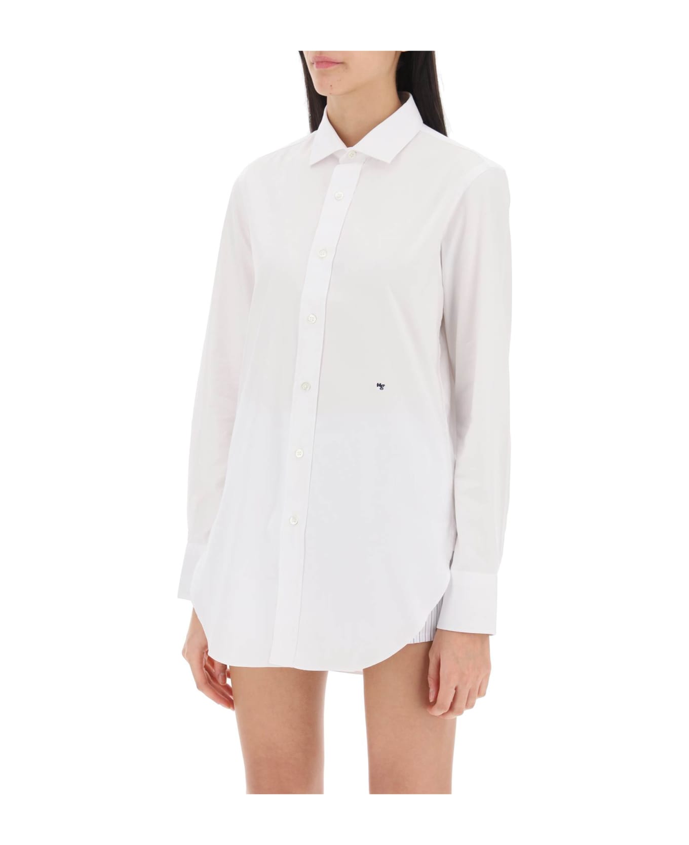 HommeGirls Cotton Twill Shirt - WHITE (White) シャツ