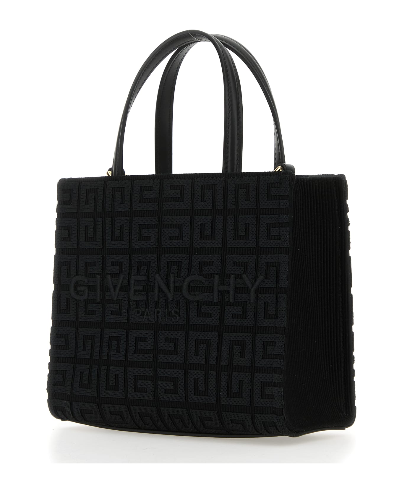 Givenchy Black Fabric Mini G-tote Handbag - Black