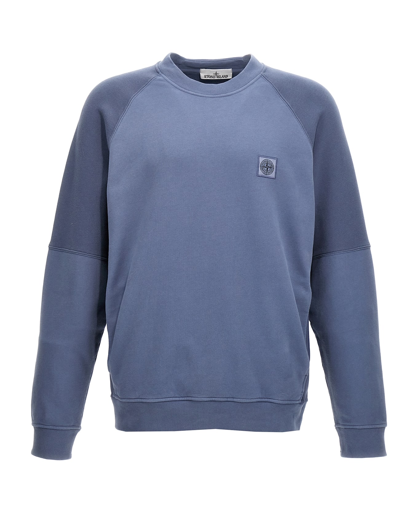 Stone Island Logo Patch Sweatshirt - Blue