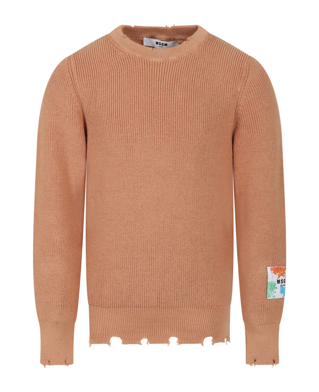 MSGM Brown Sweather For Boy - Brown