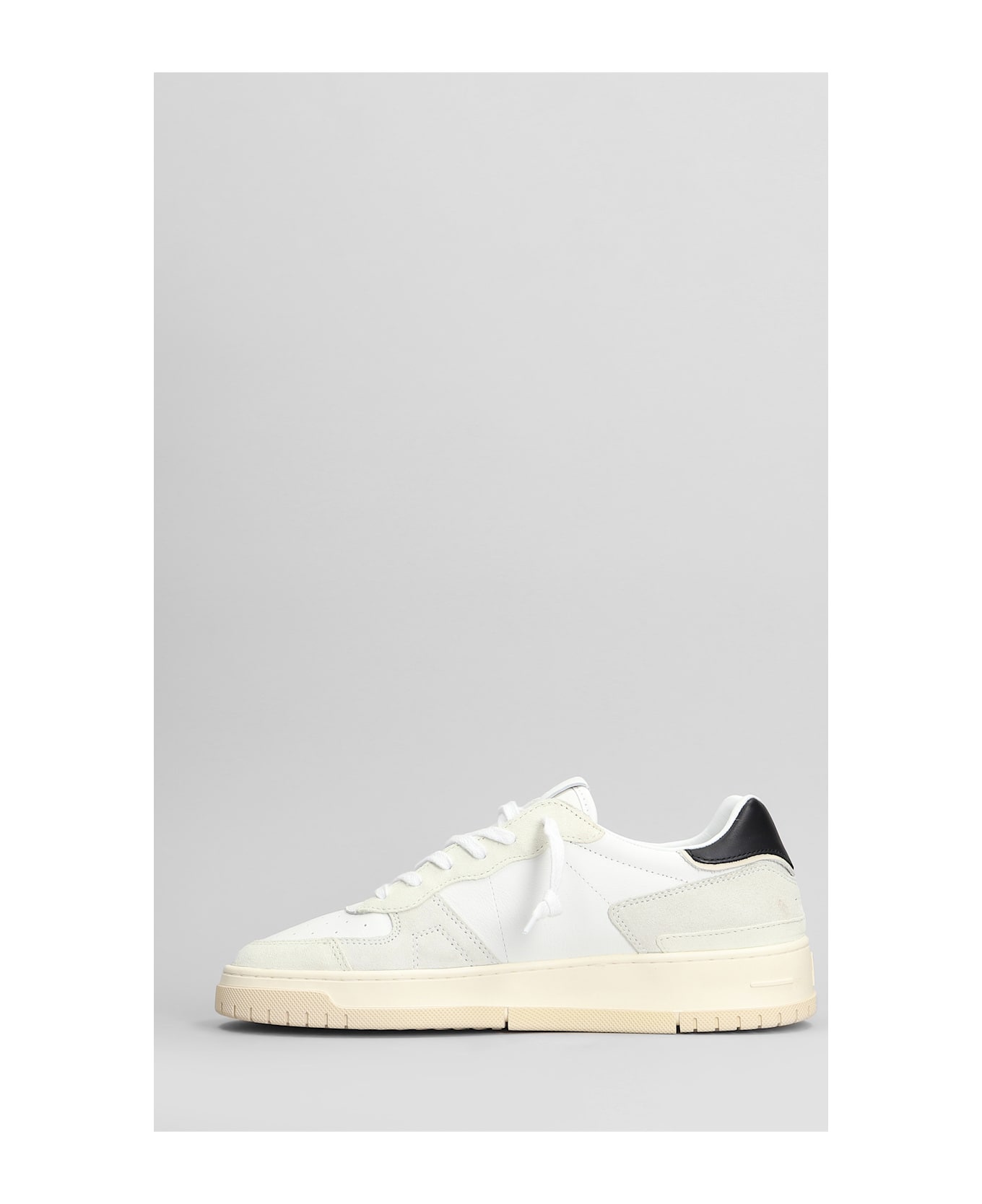 D.A.T.E. Torneo Pure Soft Sneakers In White Suede And Leather - White