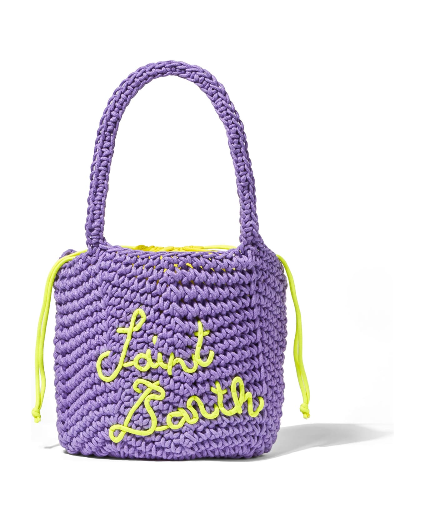 MC2 Saint Barth Rope Violet Crochet Shoulder Bag - PINK