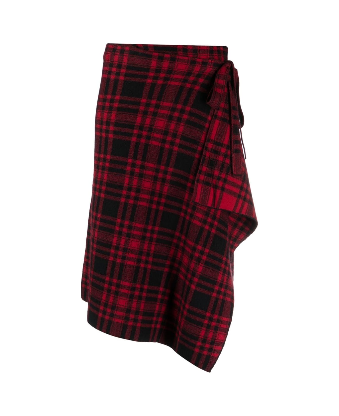 Polo Ralph Lauren Mid A Line Skirt - Red Black Plaid スカート