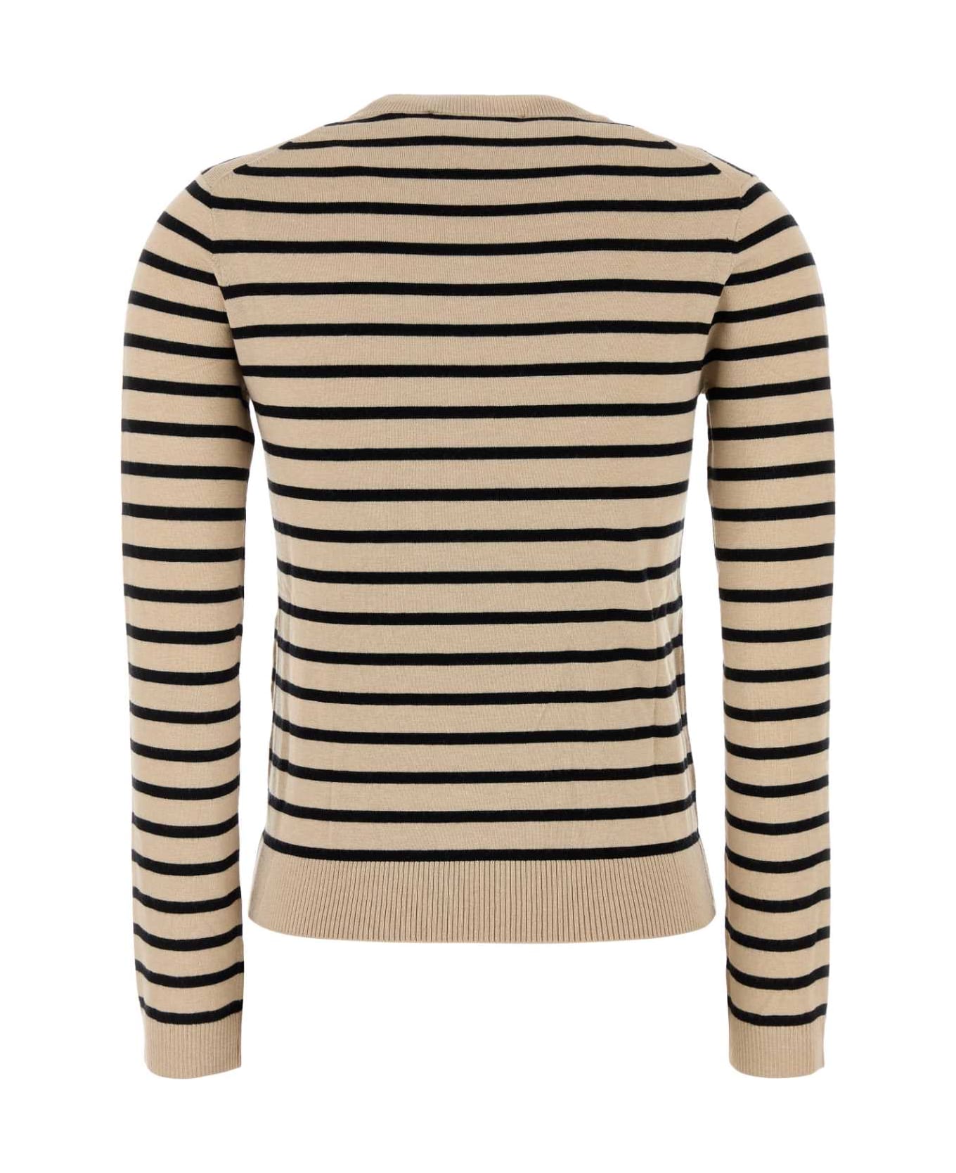 Weekend Max Mara Embroidered Silk Blend Sicilia Sweater - RIGA NERO