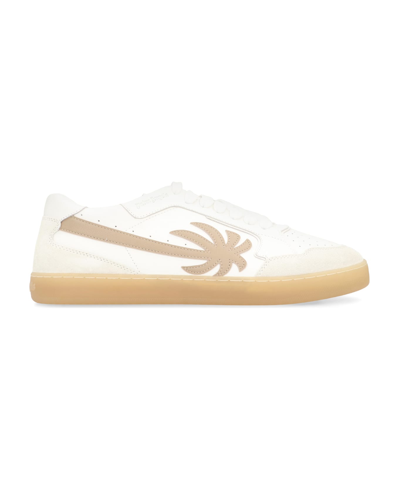 Palm Angels Sneakers Low-top New Palm 1 In Leather - White