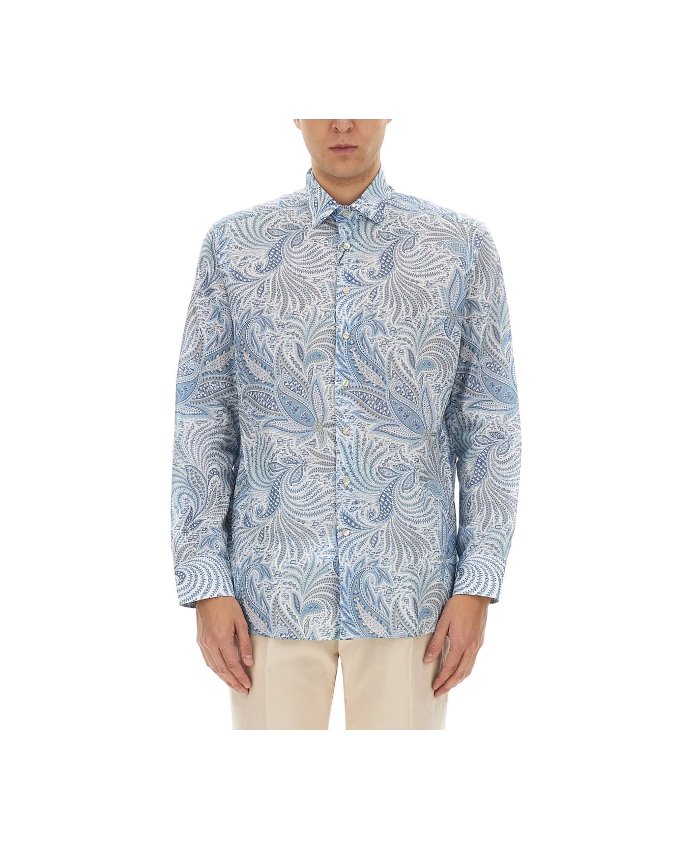 Etro Cotton Shirt - AZURE