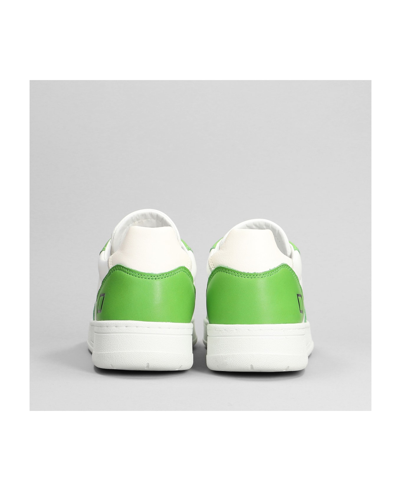 D.A.T.E. Court Sneakers In White Leather - white