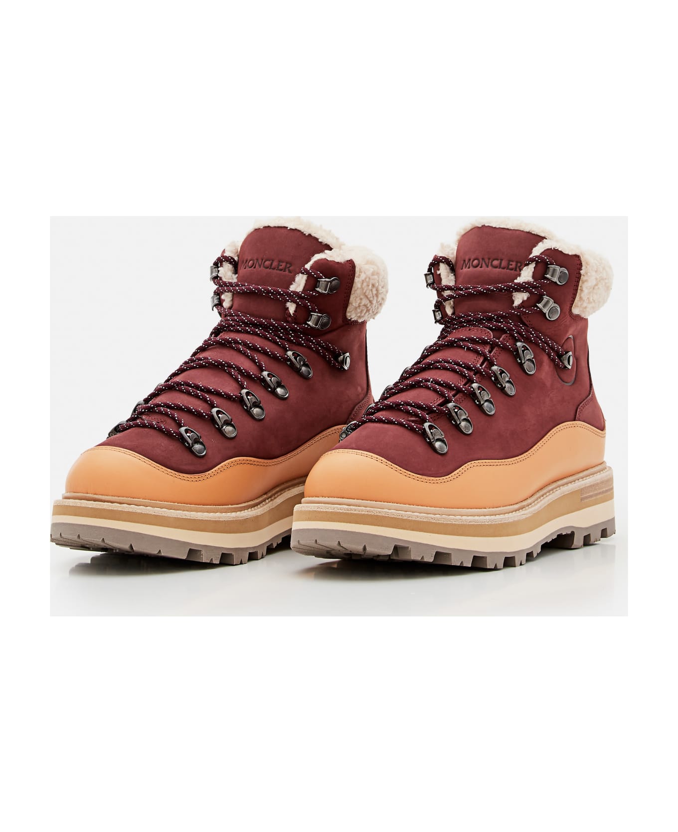 Moncler 40mm Peka Trek Hiking Boots - Brown