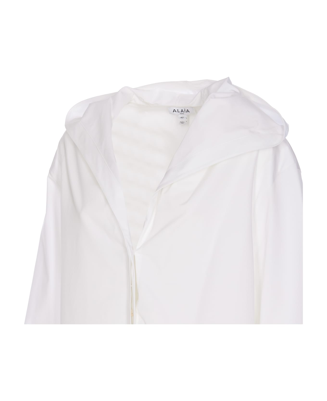 Alaia Hooded Shirt - White