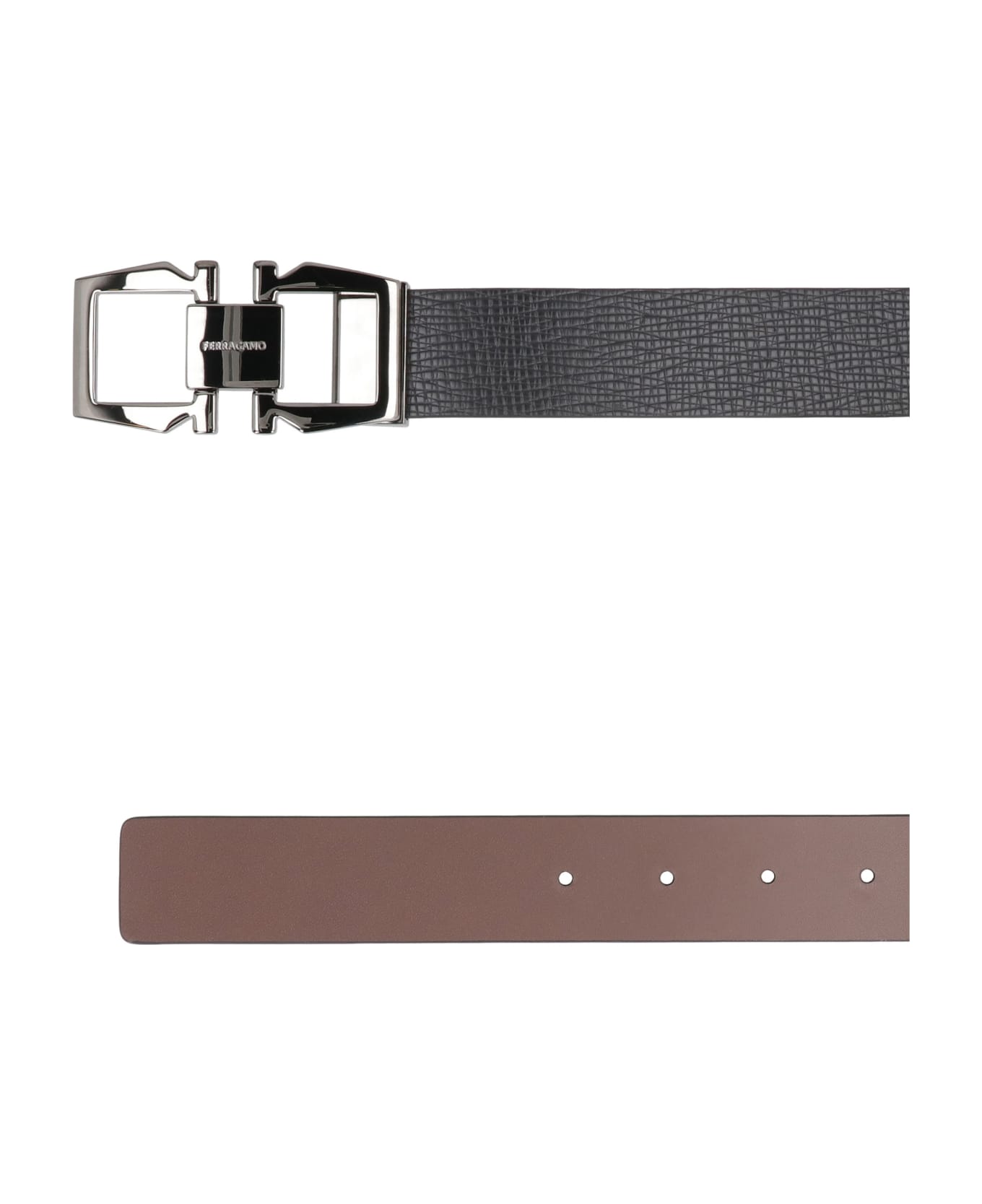 Ferragamo Leather Belt - black ベルト