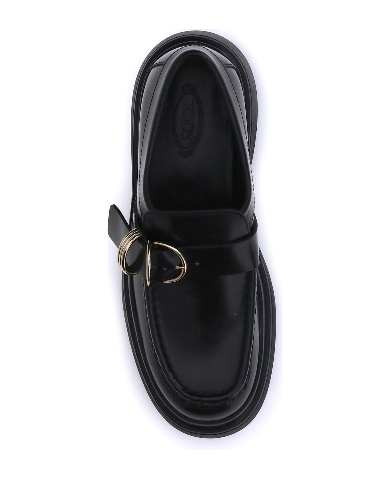 Tod
s Rings Leather Loafers