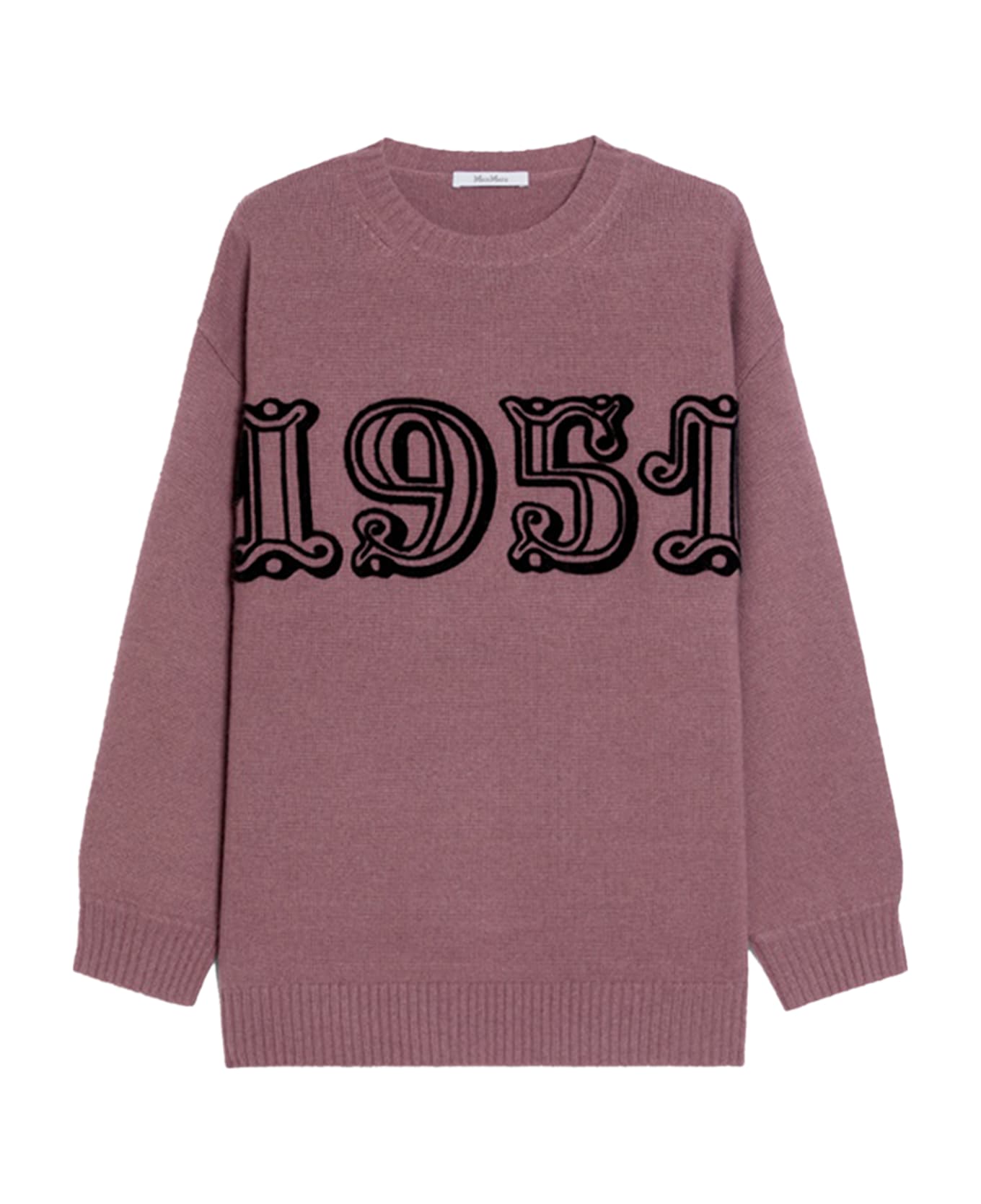 Max Mara Crewneck Long-sleeved Jumper - Purple