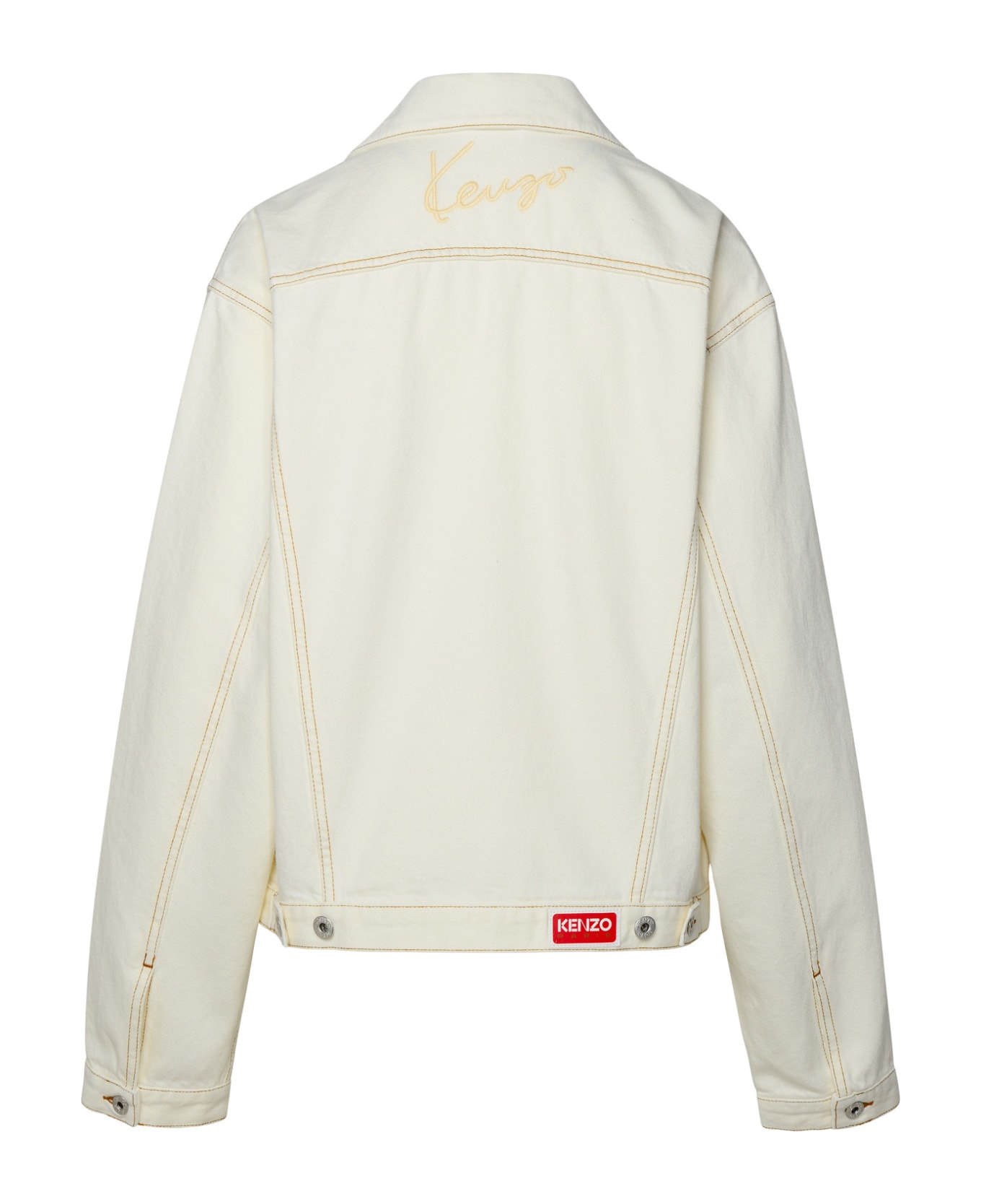 Kenzo Ivory Cotton Jacket - Ivory