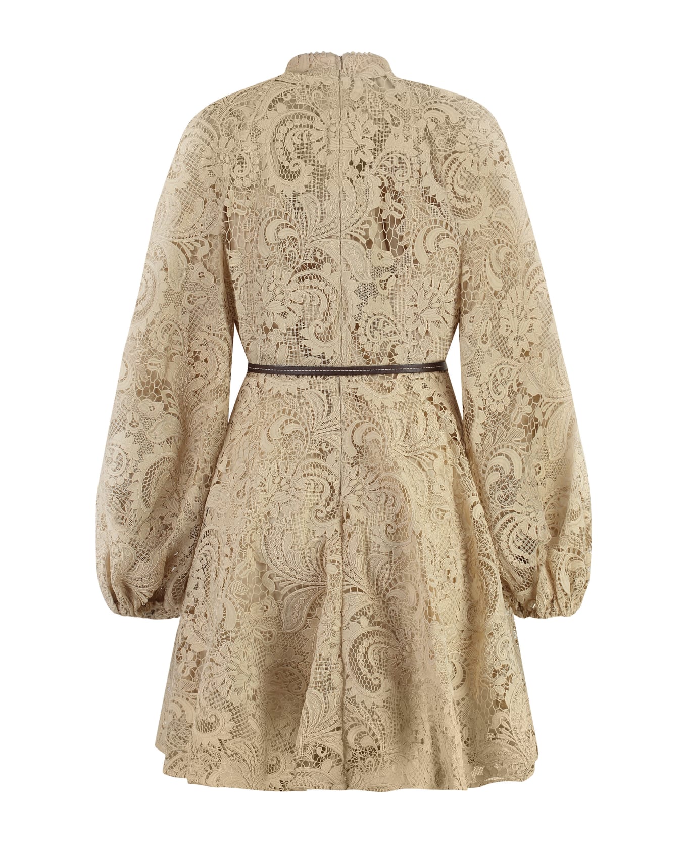 Zimmermann Waverly Broderie Anglaise Dress - TAUPE