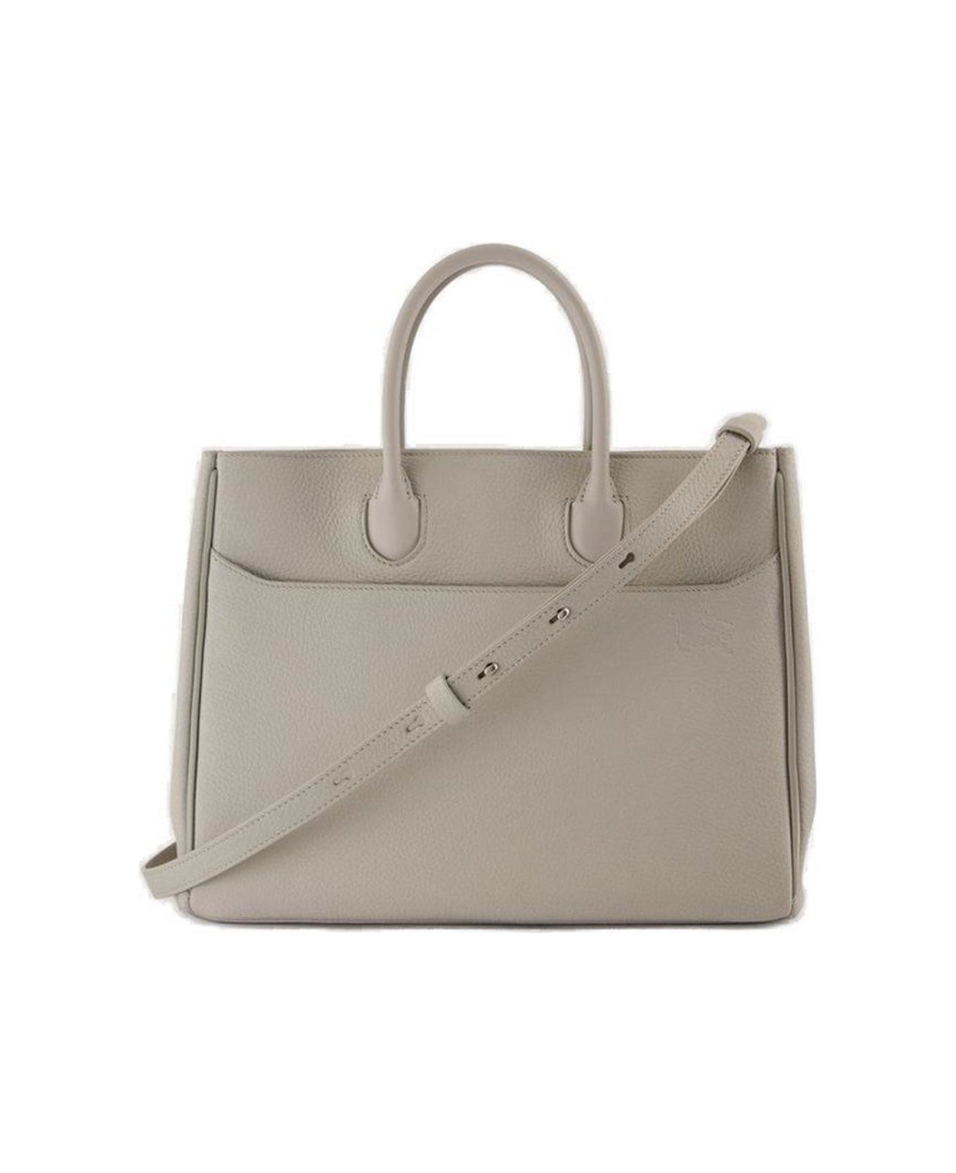 Burberry Small Rocking Horse Top Handle Bag - Beige