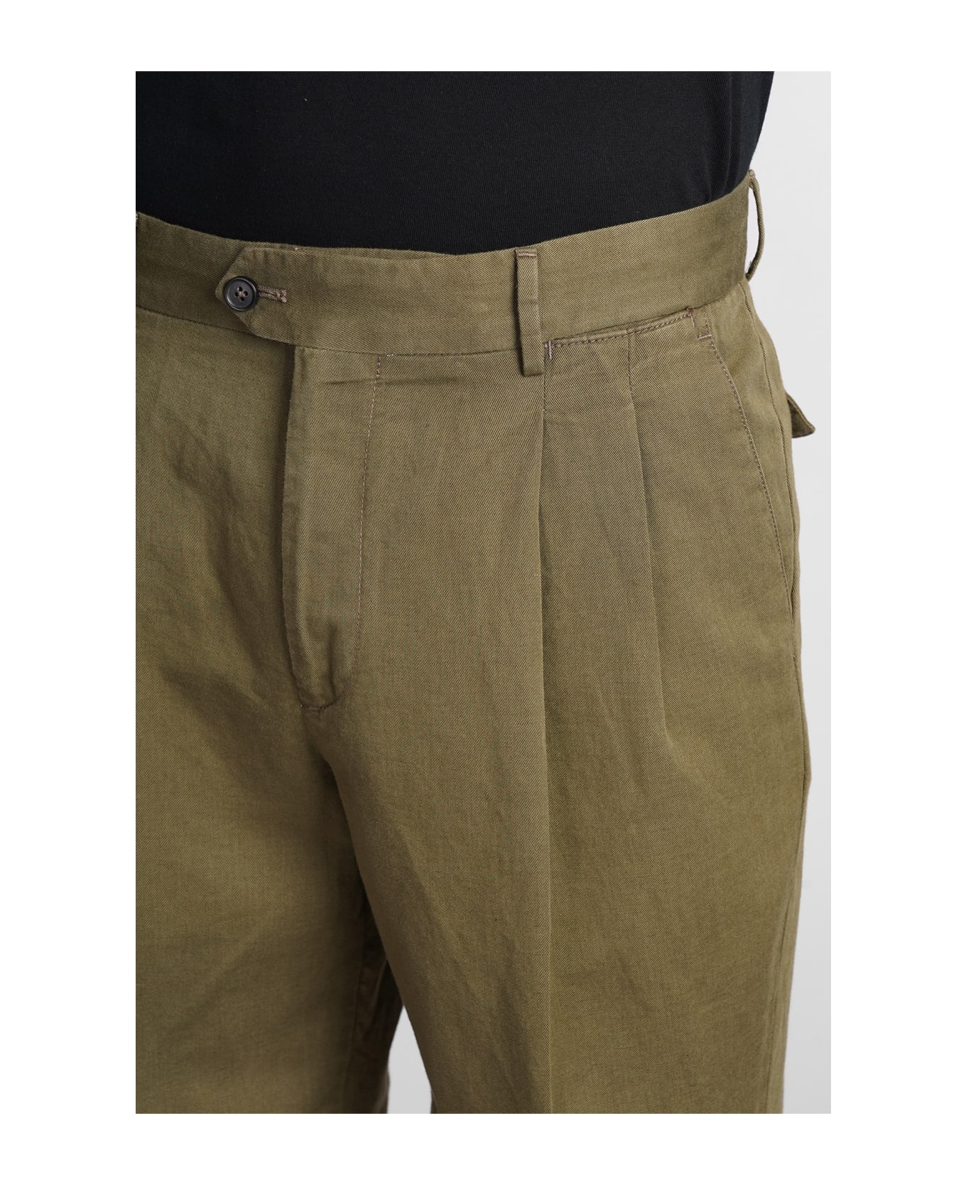 PT01 Pants In Green Cotton - green ボトムス