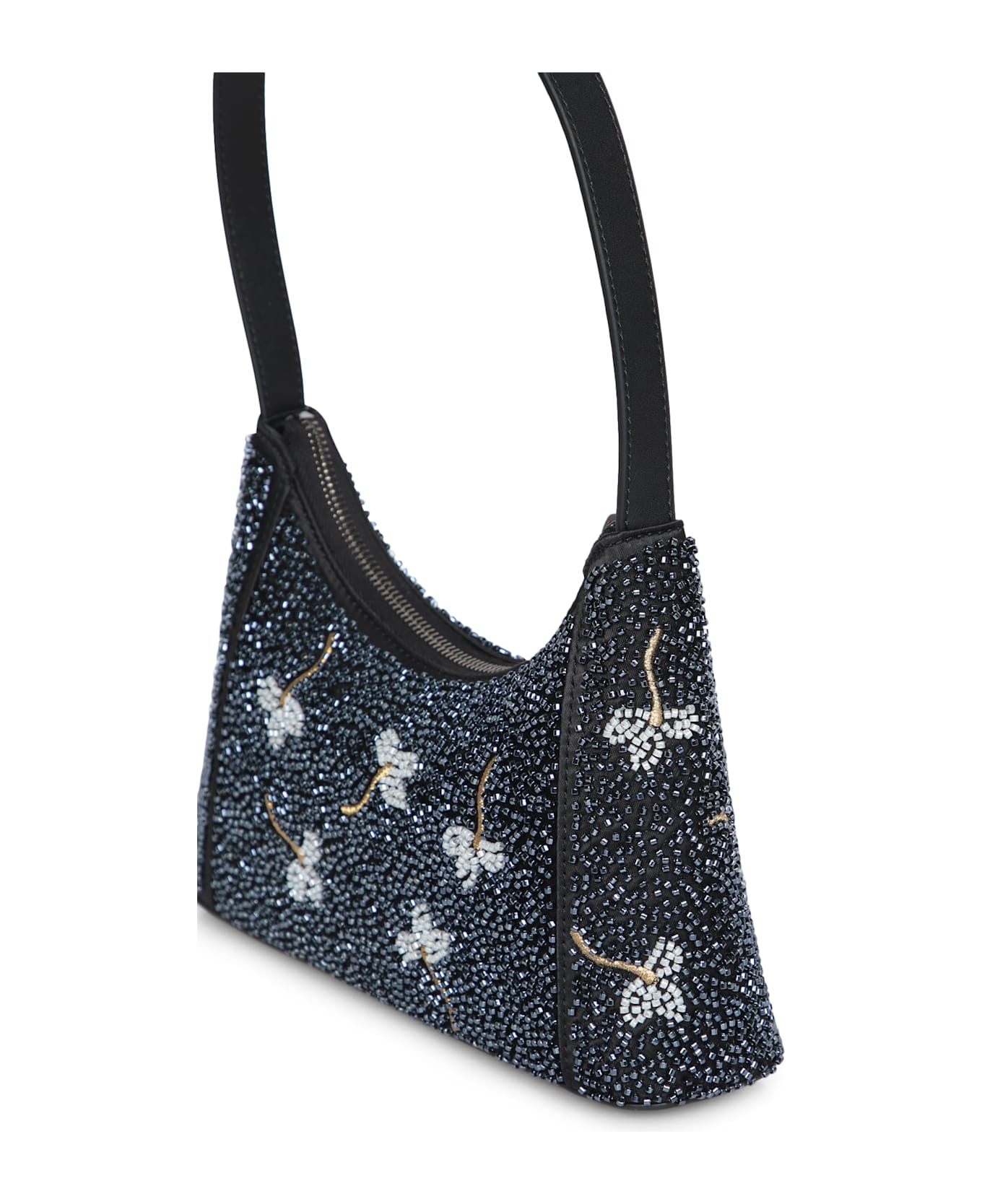 Furla Diamante Mini Embroidery Black Bag - Black