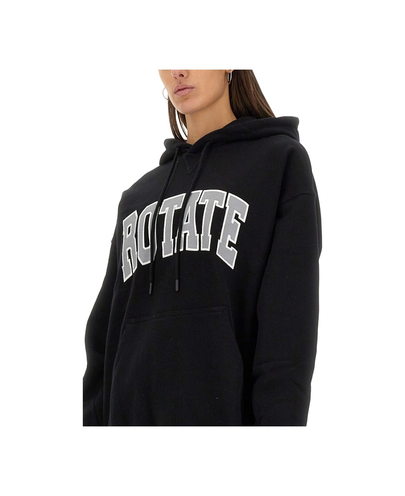 Rotate by Birger Christensen Heavy Cotton Sweatshirt - BLACK