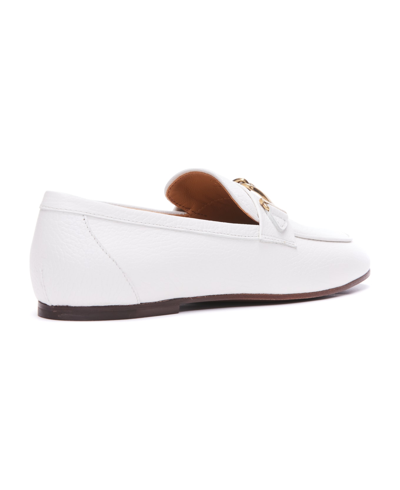 Tod's Leather Loafers - White フラットシューズ