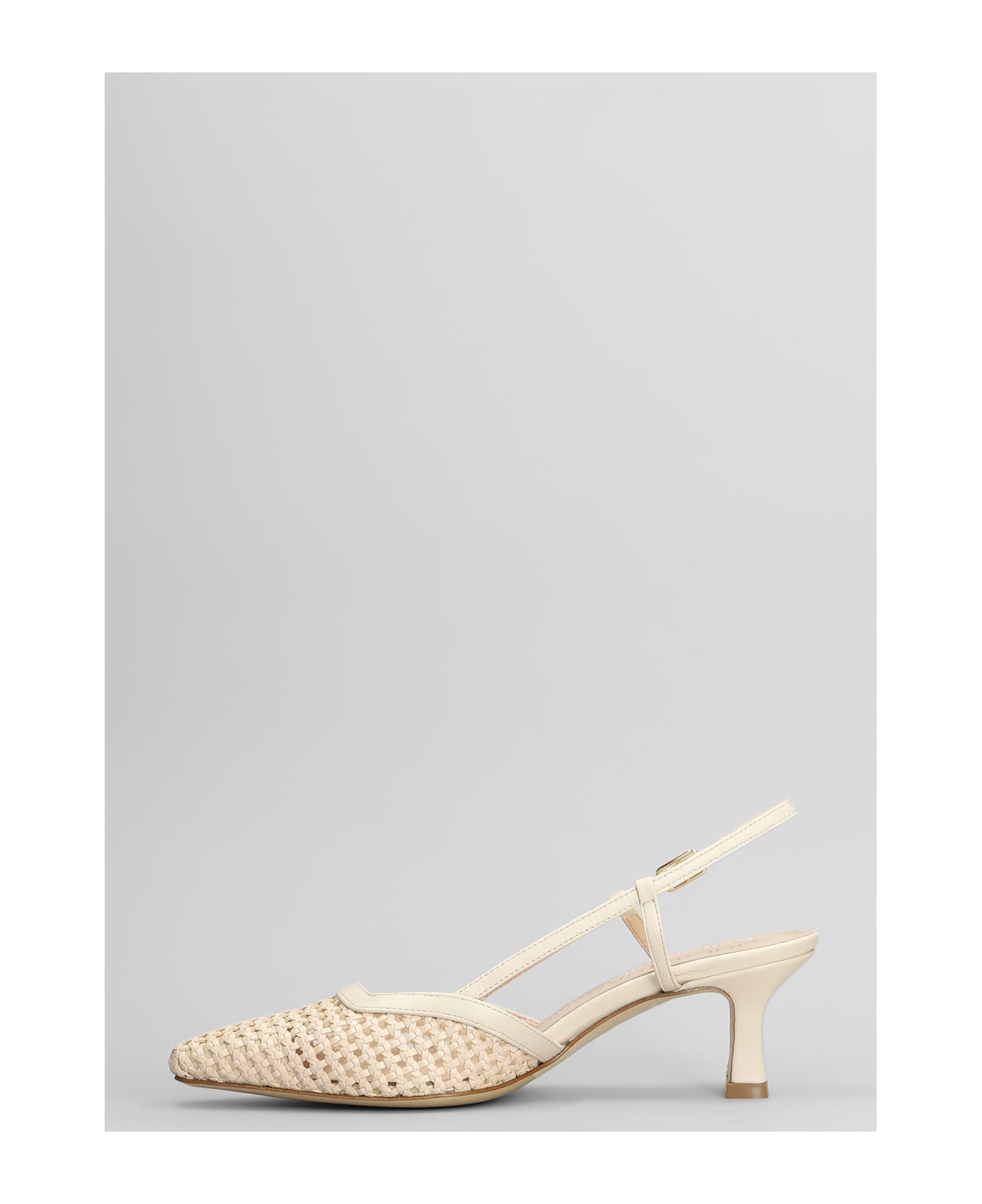 Julie Dee Pumps In Beige Leather - beige