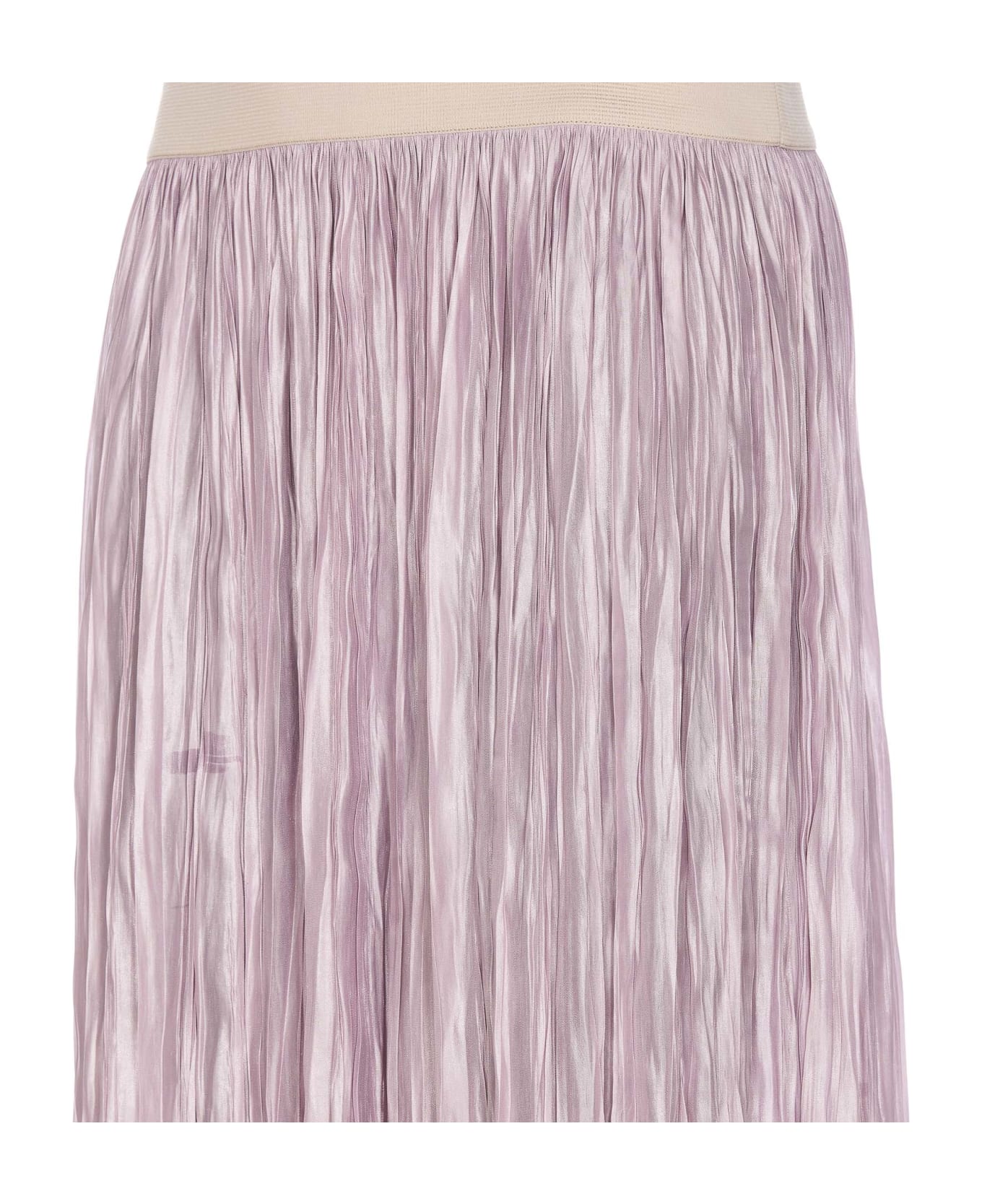 Roberto Collina Reversible Pleated Long Skirt - Purple