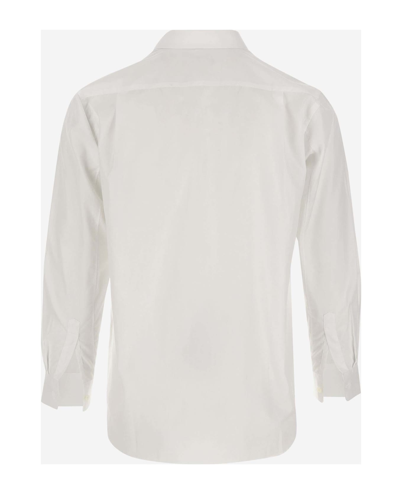 Comme des Garçons Cotton Logo Shirt - White