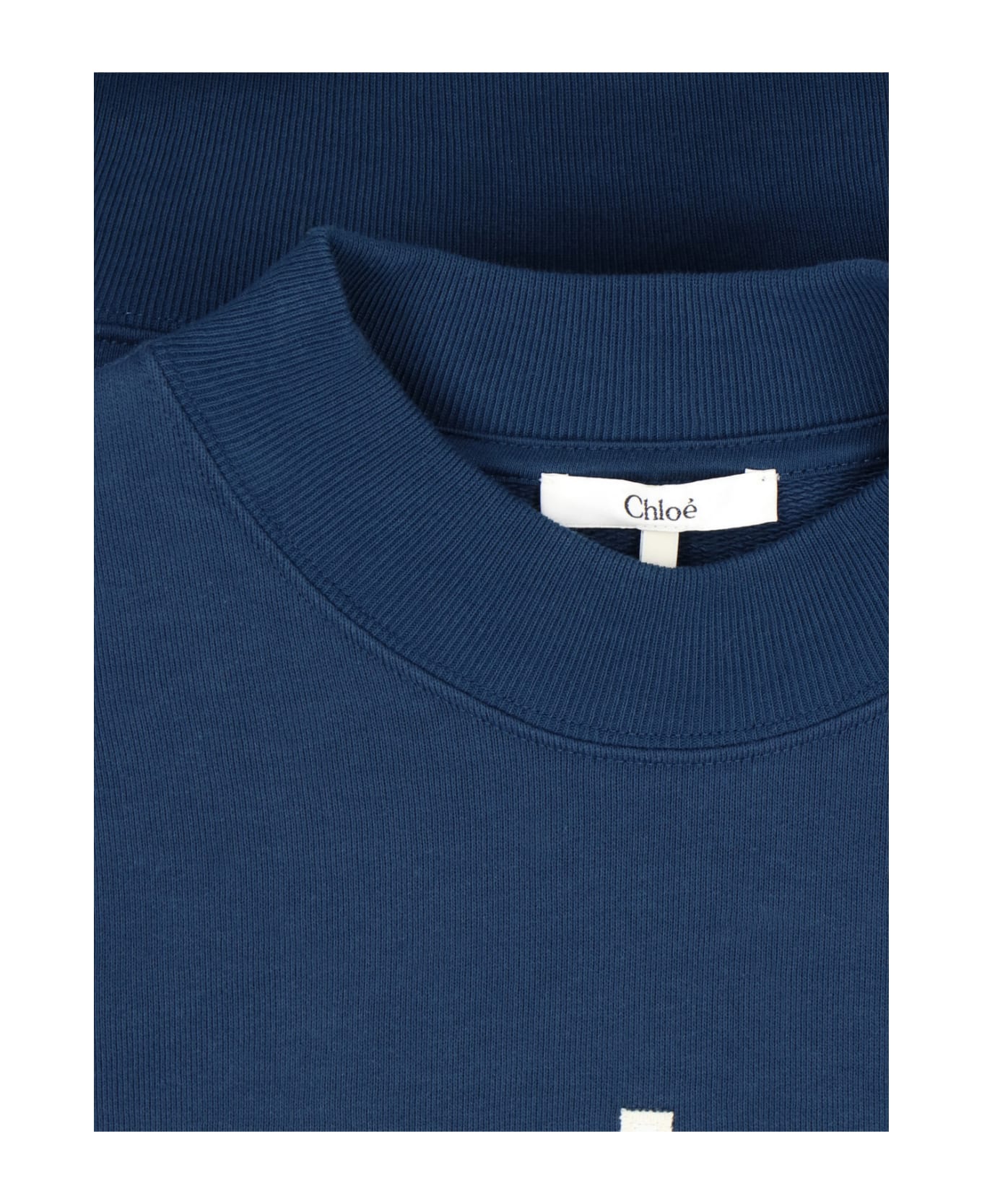 Chloé 'paris' Crew Neck Sweatshirt - BLUE