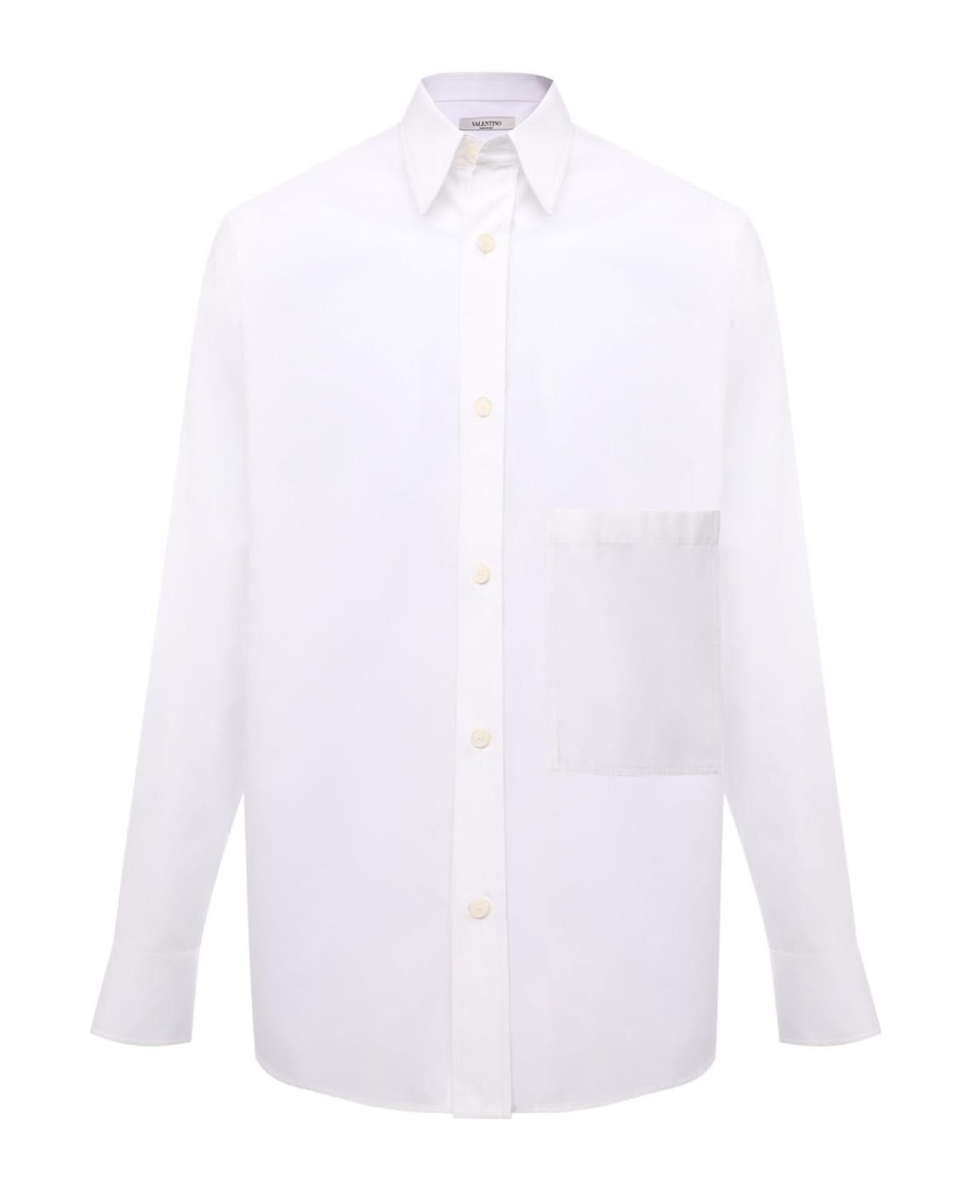 Valentino Oversized Cotton Shirt - White シャツ