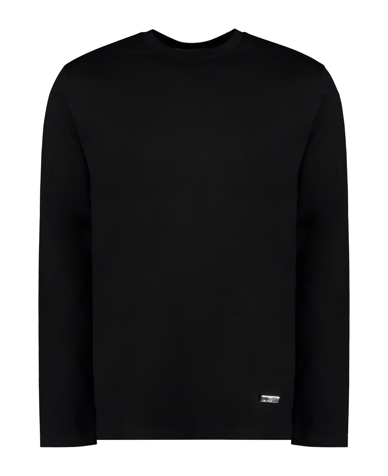 Jil Sander Long Sleeve Cotton T-shirt - black
