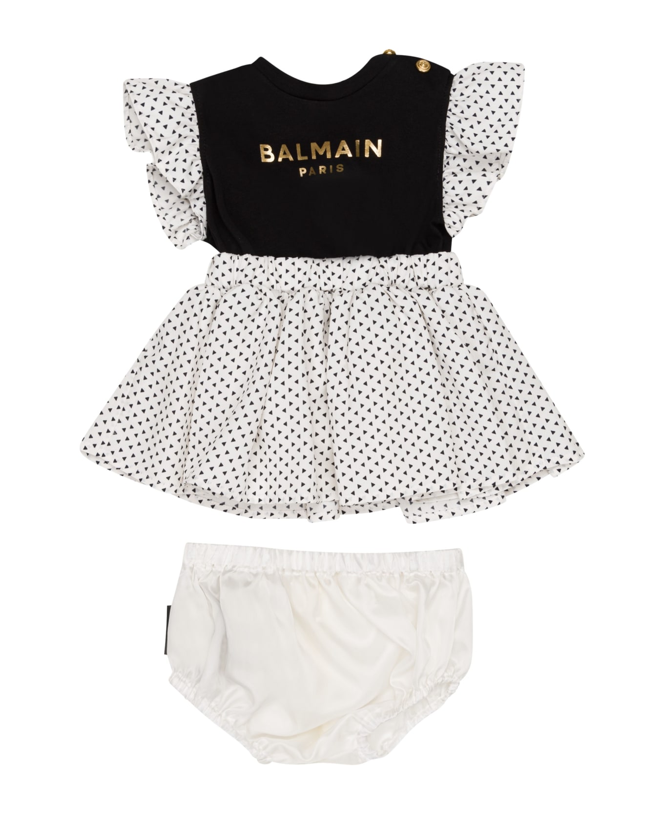 Balmain Dresses With Logo - Cream