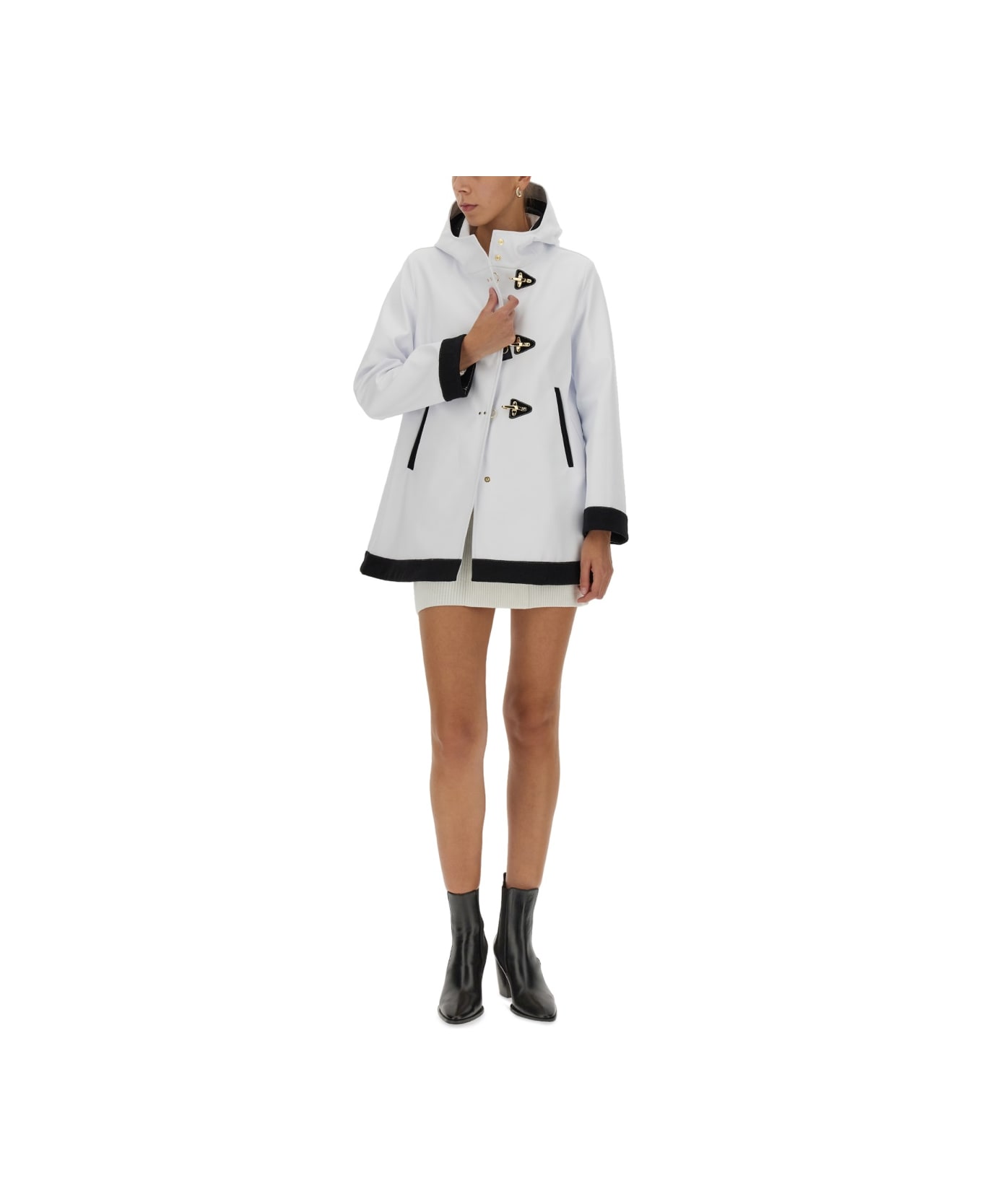 Fay Three-hook Parka - WHITE