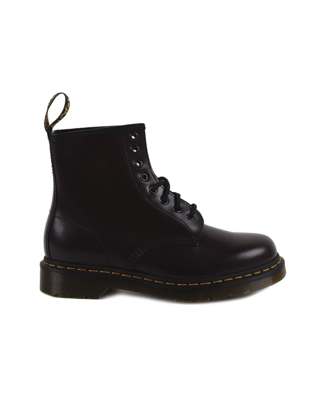 Dr. Martens 1460 Round Toe Lace-up Boots - Burgundy