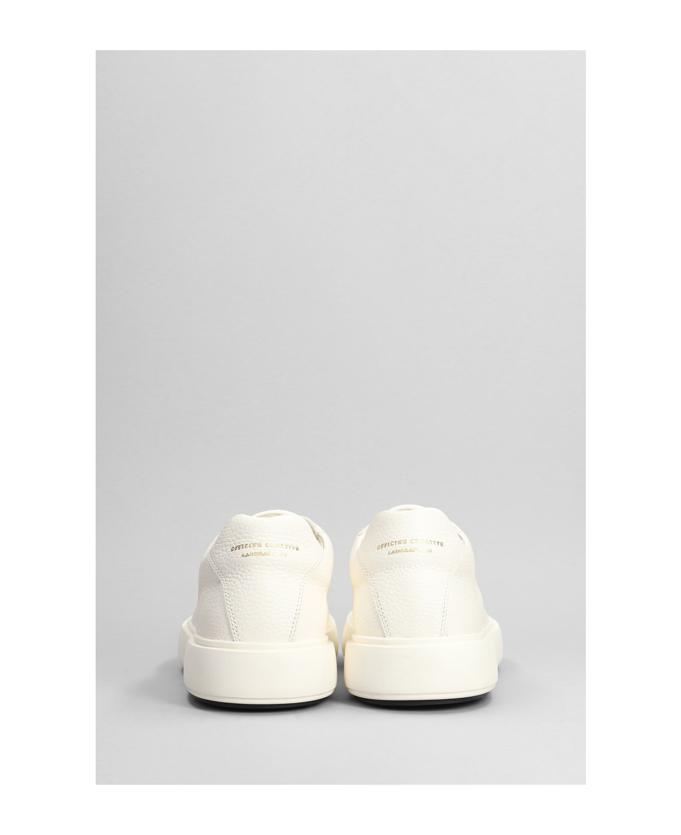 Officine Creative Slouch 001 Sneakers In White Leather - white