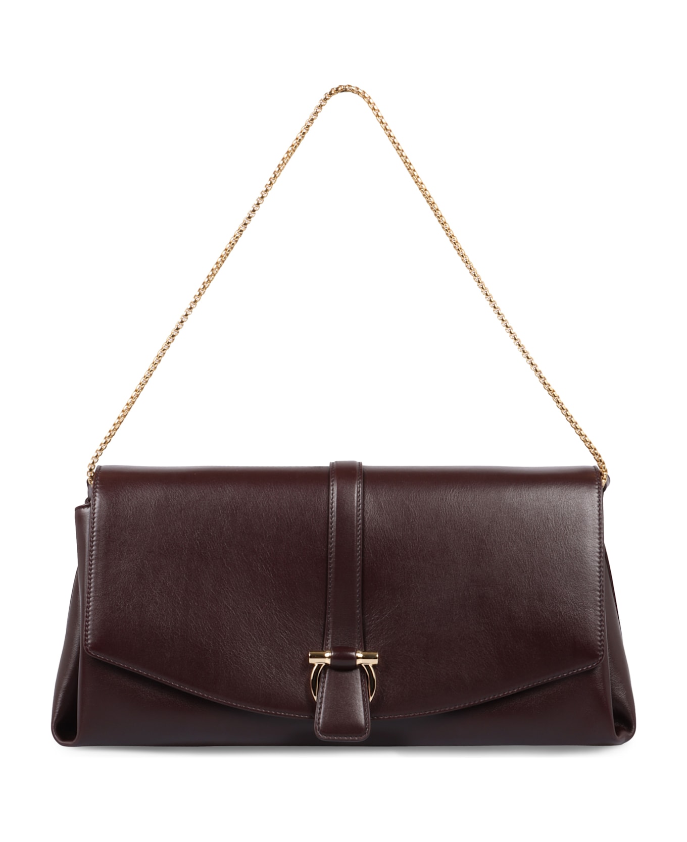 Ferragamo L Leather Crossbody Bag - Red-purple or grape