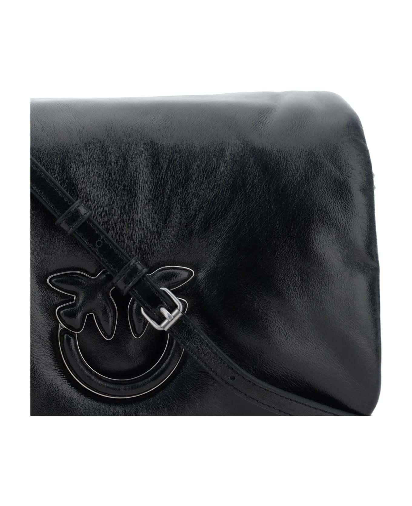 Pinko Love Click Puff Shoulder Bag - Black
