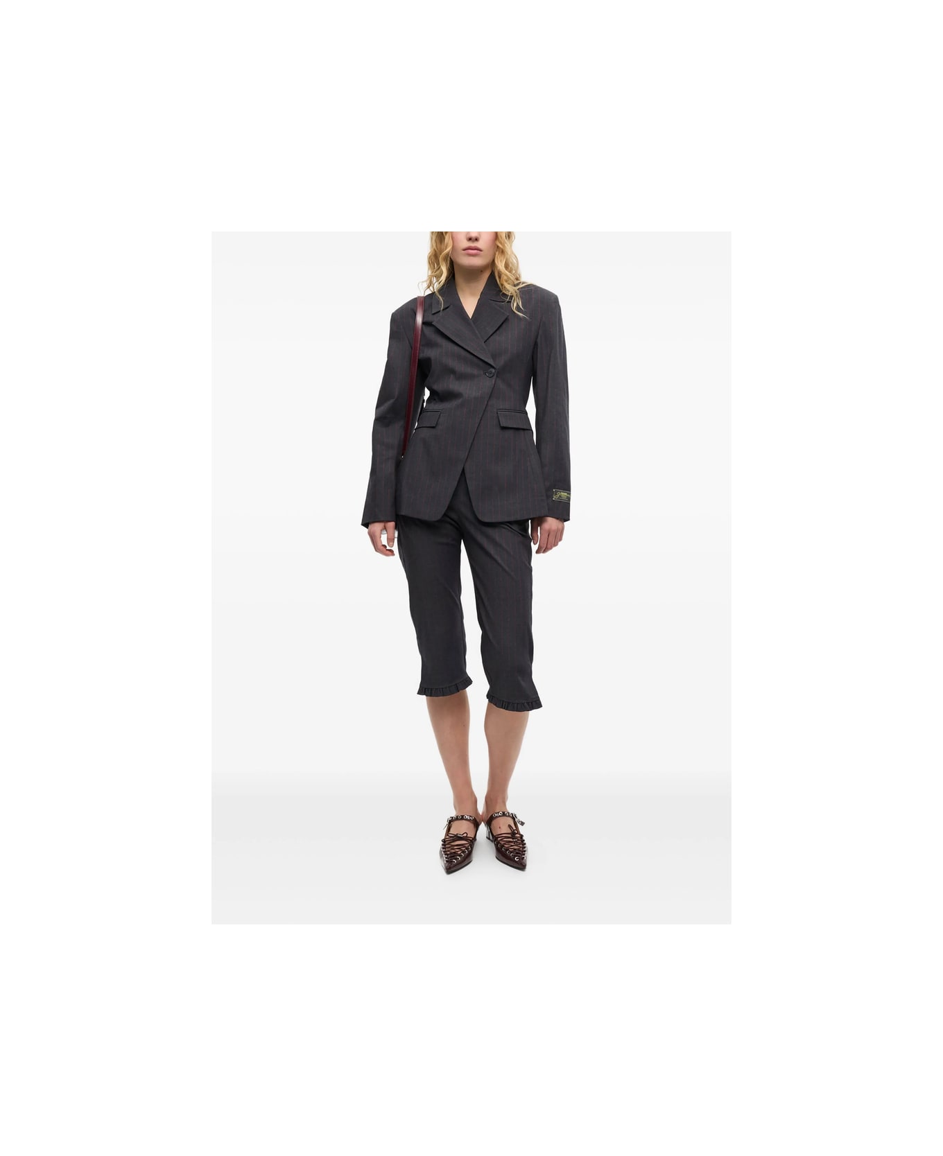 Ganni Jacket - BLACK/RED