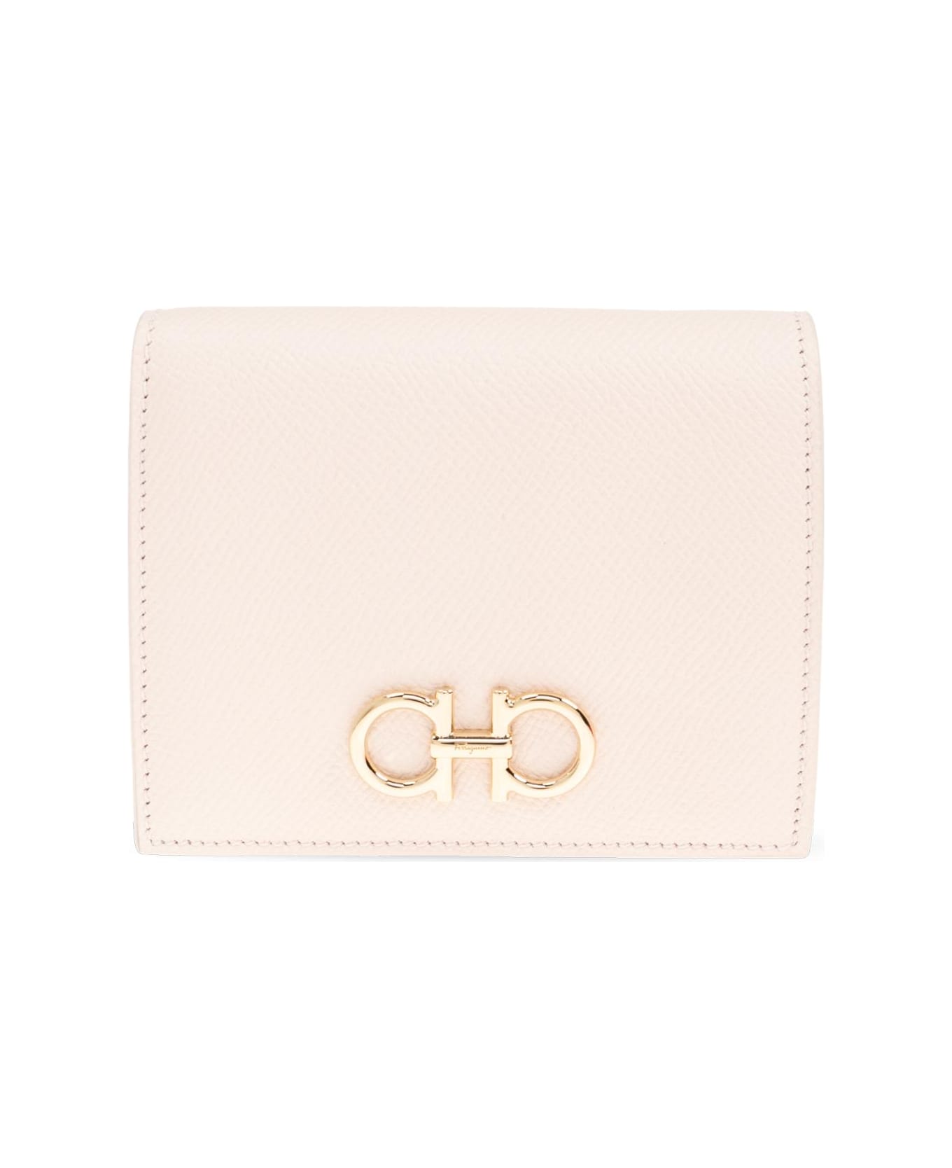 Ferragamo Leather Wallet - CREAM TAN