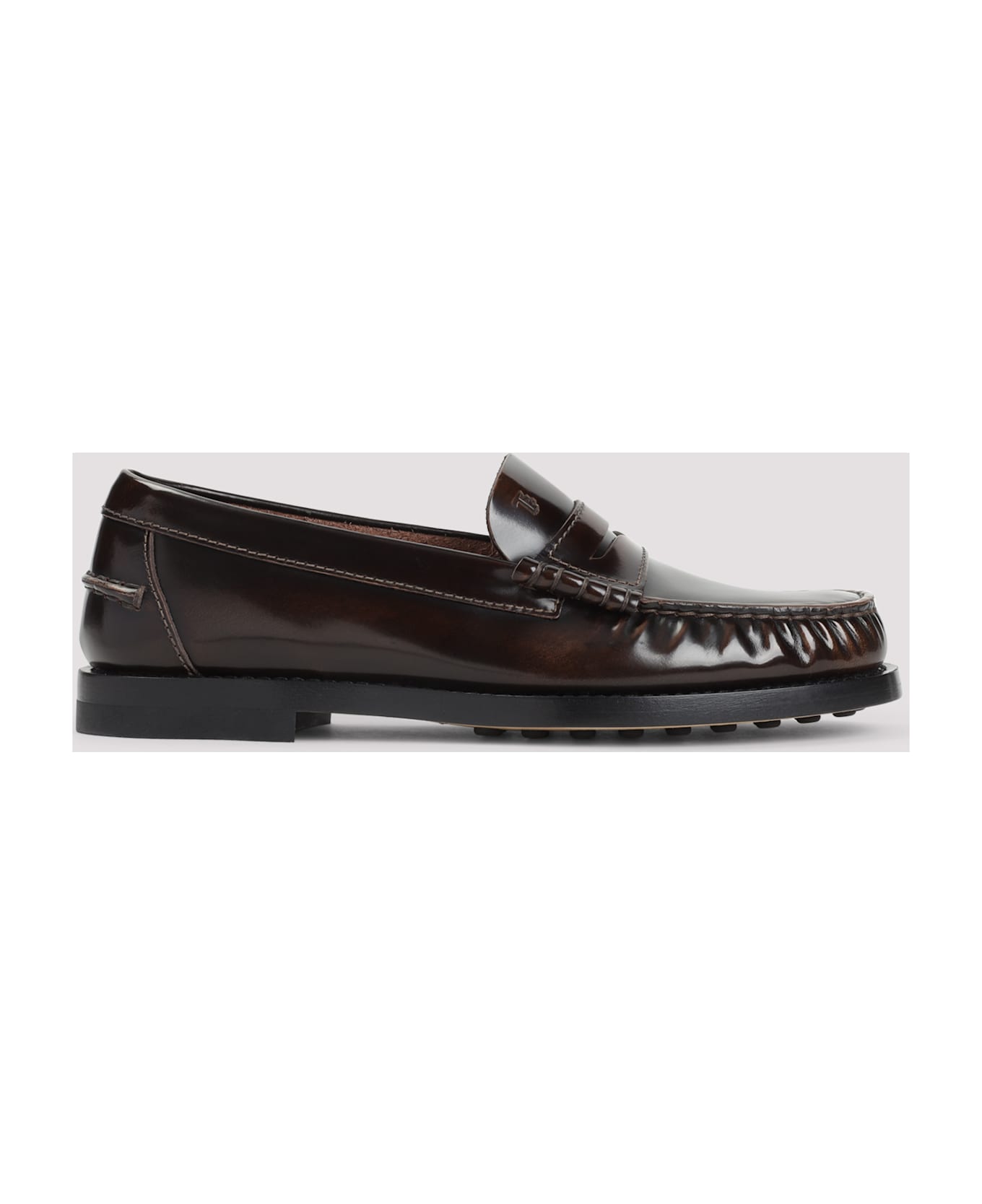 Tod
s Tod S Calf Leather Loafers - Tortora Chiaro