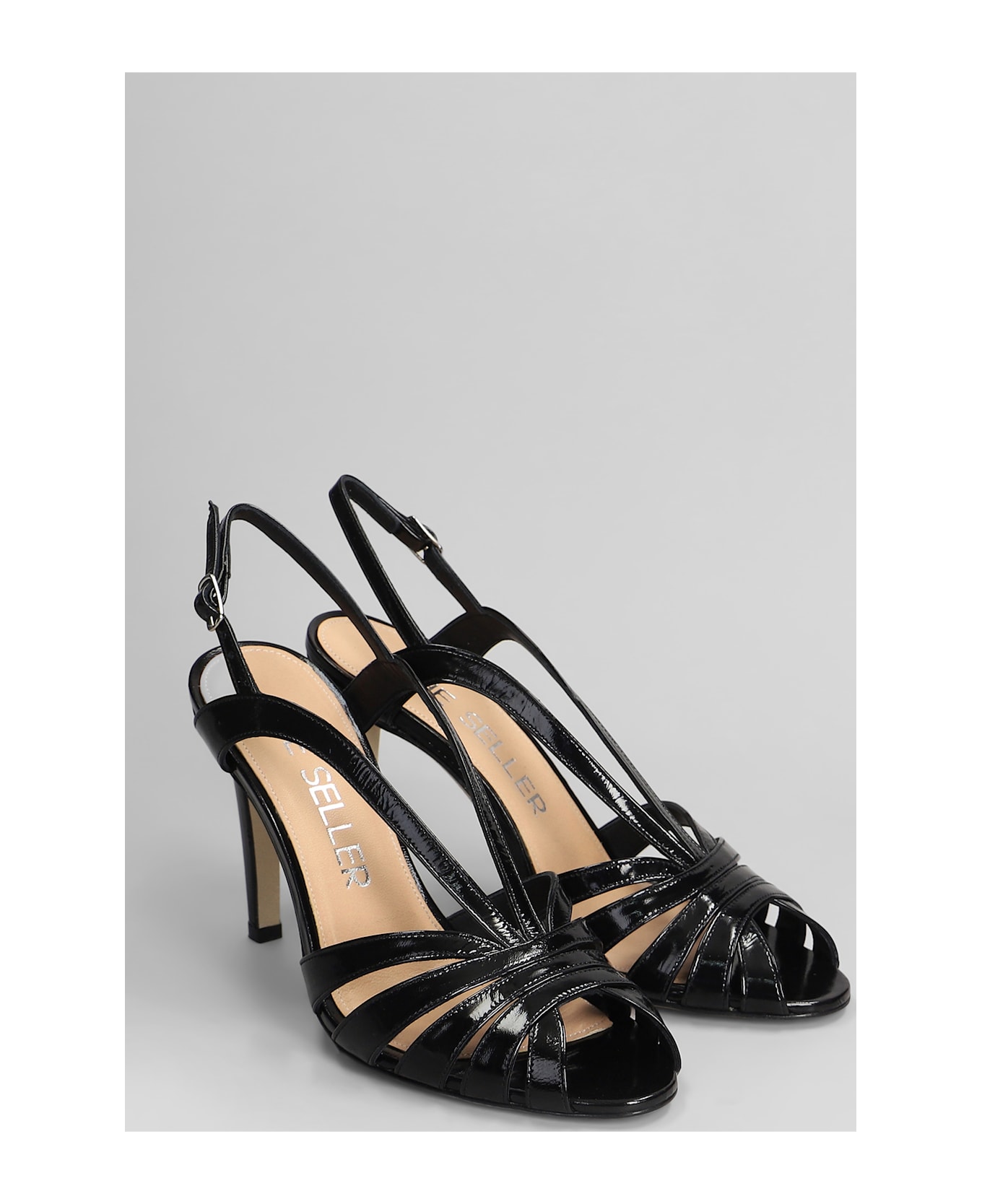 The Seller Sandals In Black Leather - black