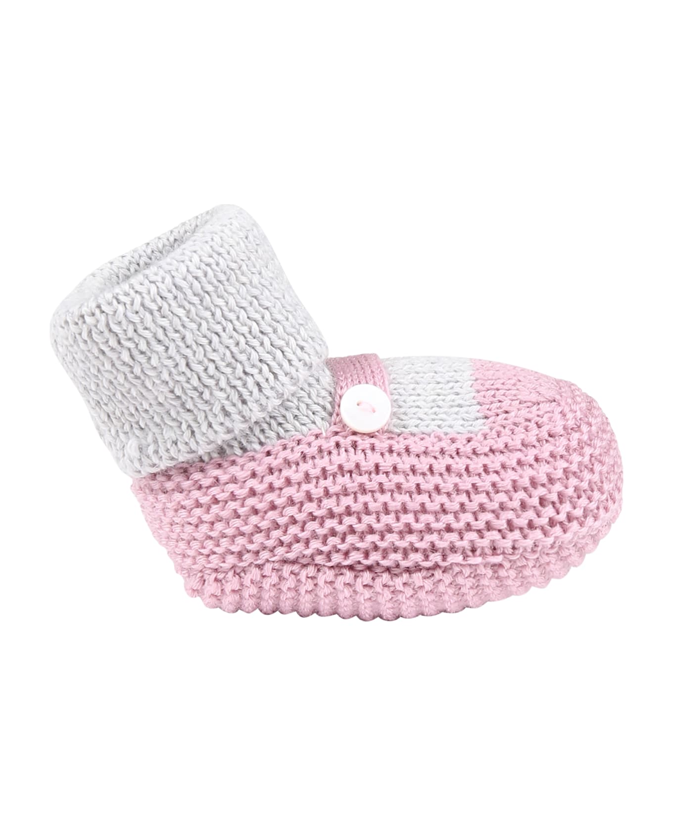 Little Bear Pink Slippers For Baby Girl - Multicolor